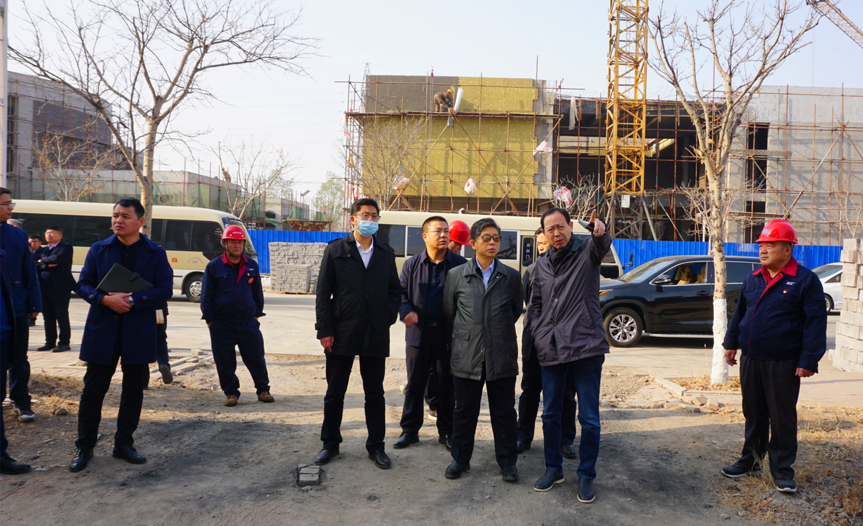 副市长马海峰到公司调研新项目建设情况