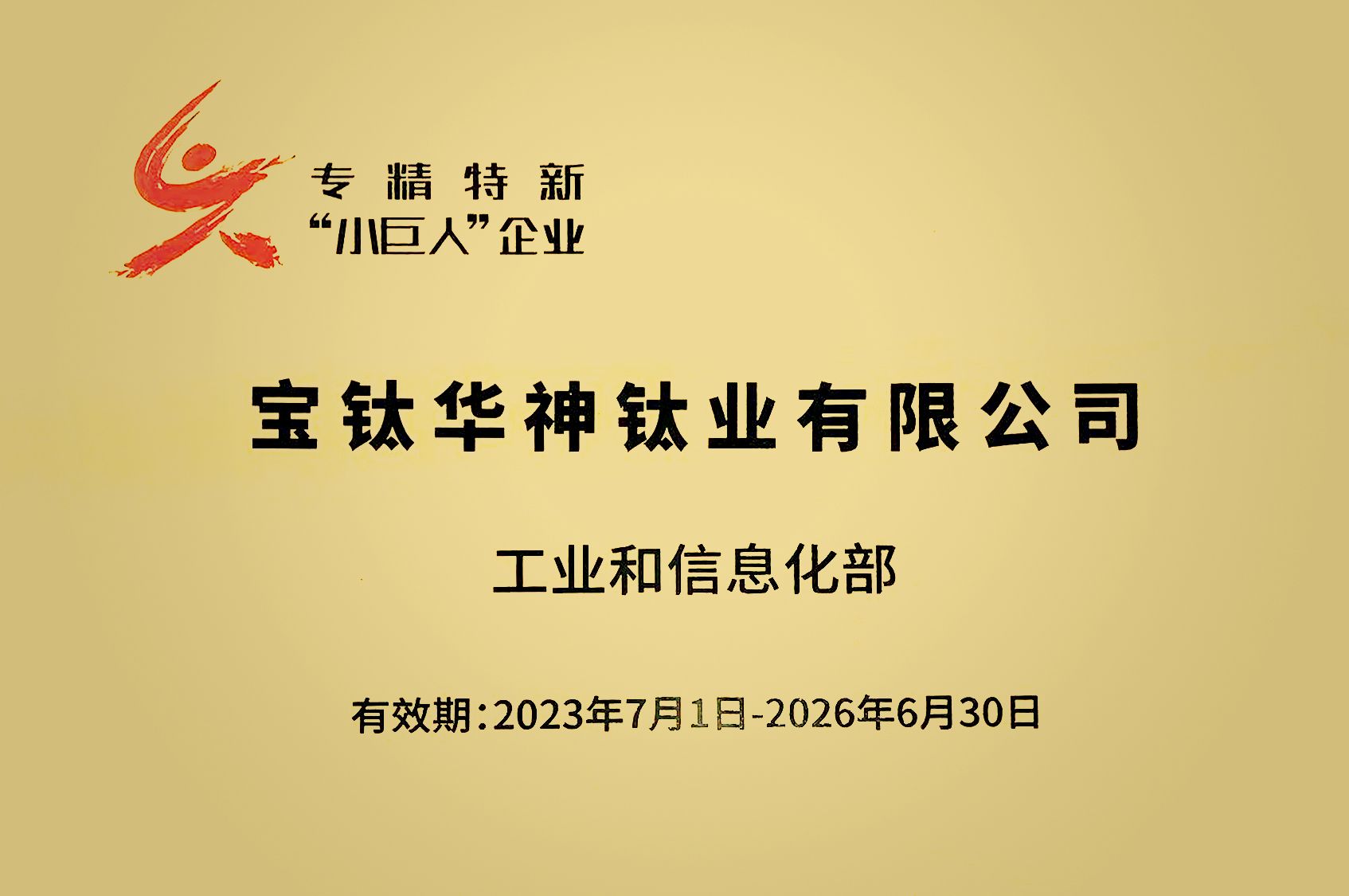国家级专精特新小巨人企业